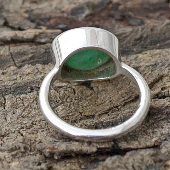 Handmade Sterling Silver Emerald Ring11.5 | Mens gemstone rings, Rings for  men, Silver emerald ring