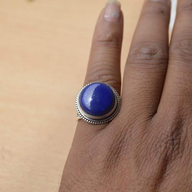 14k Gold Ladies 9mm Genuine Semi-Precious Stones Ring With Cz Accents |  Sarraf.com