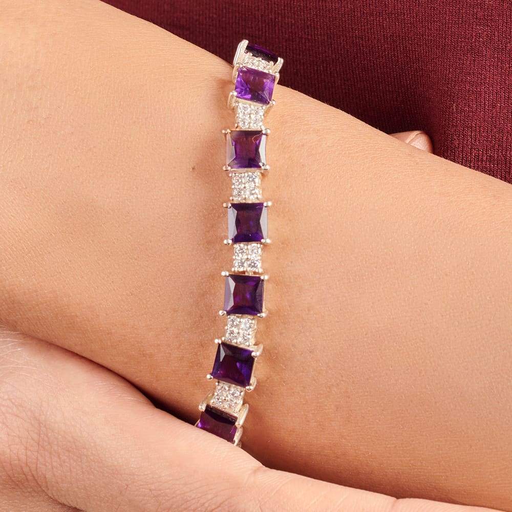 Samuel B. Amethyst Birthstone Glow Bangle Bracelet - February — Cirelli  Jewelers