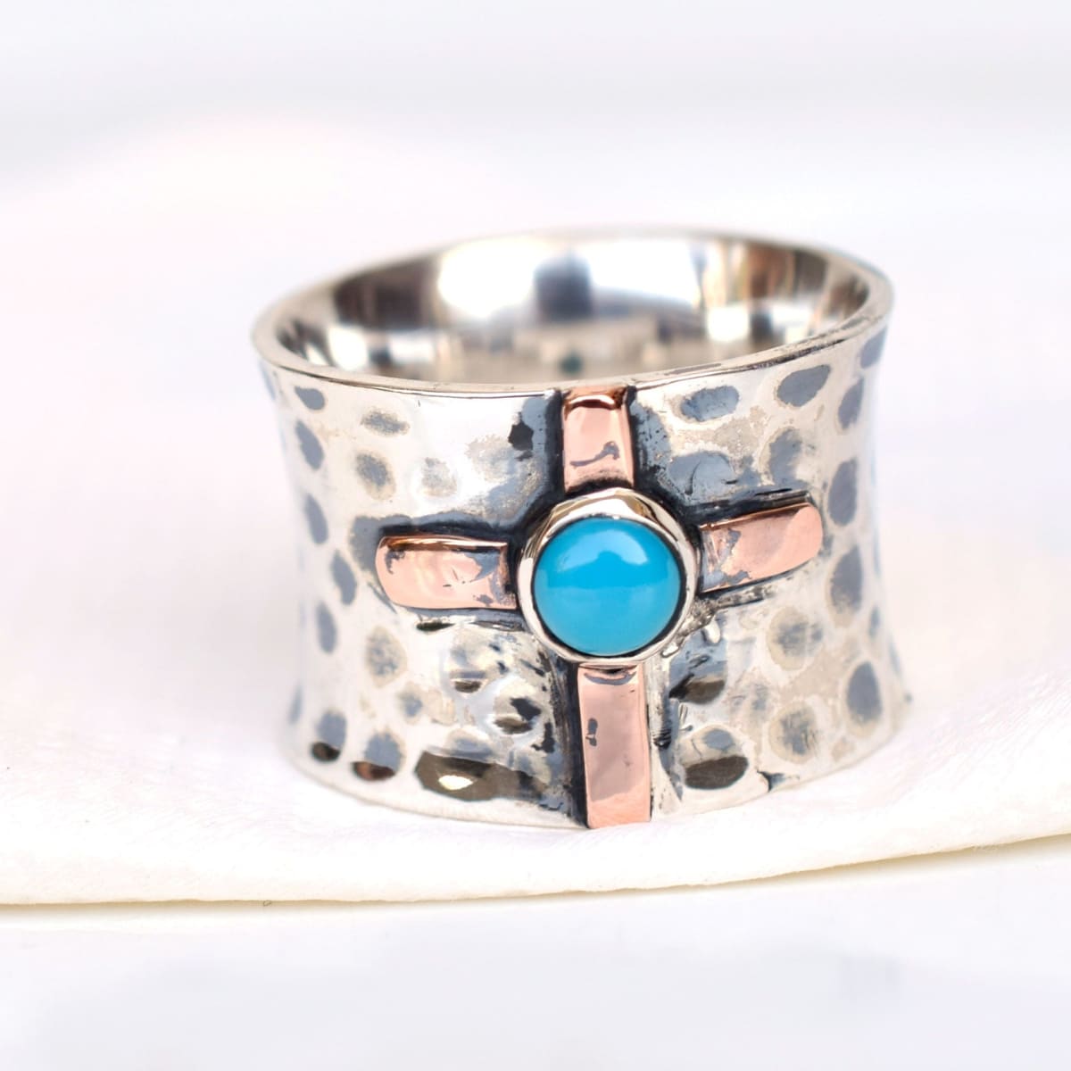 Natural Sleeping Beauty Turquoise 925 Sterling Silver Ring Handmade Jewelry  Gift — Discovered