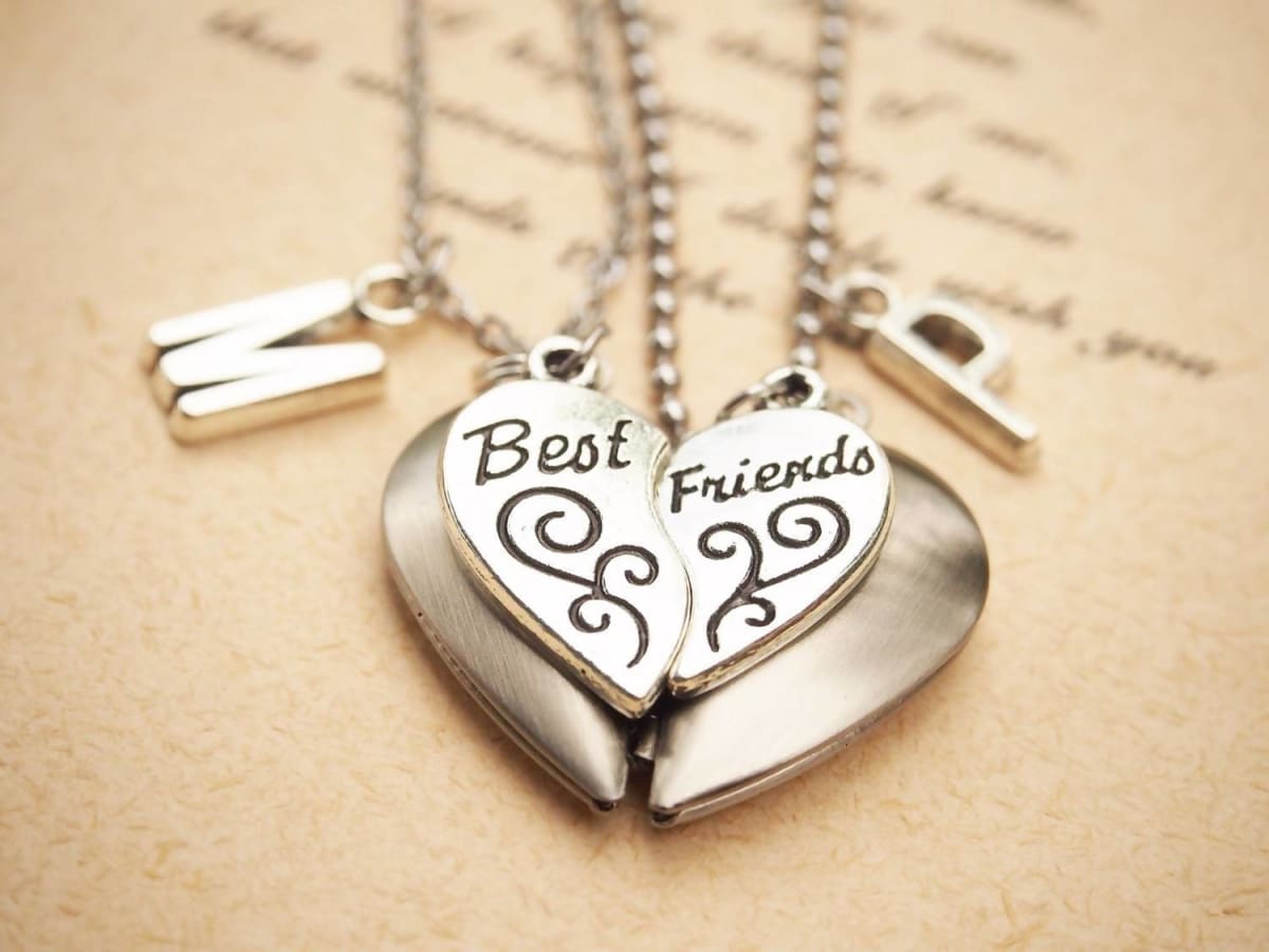 personalized best friend necklace