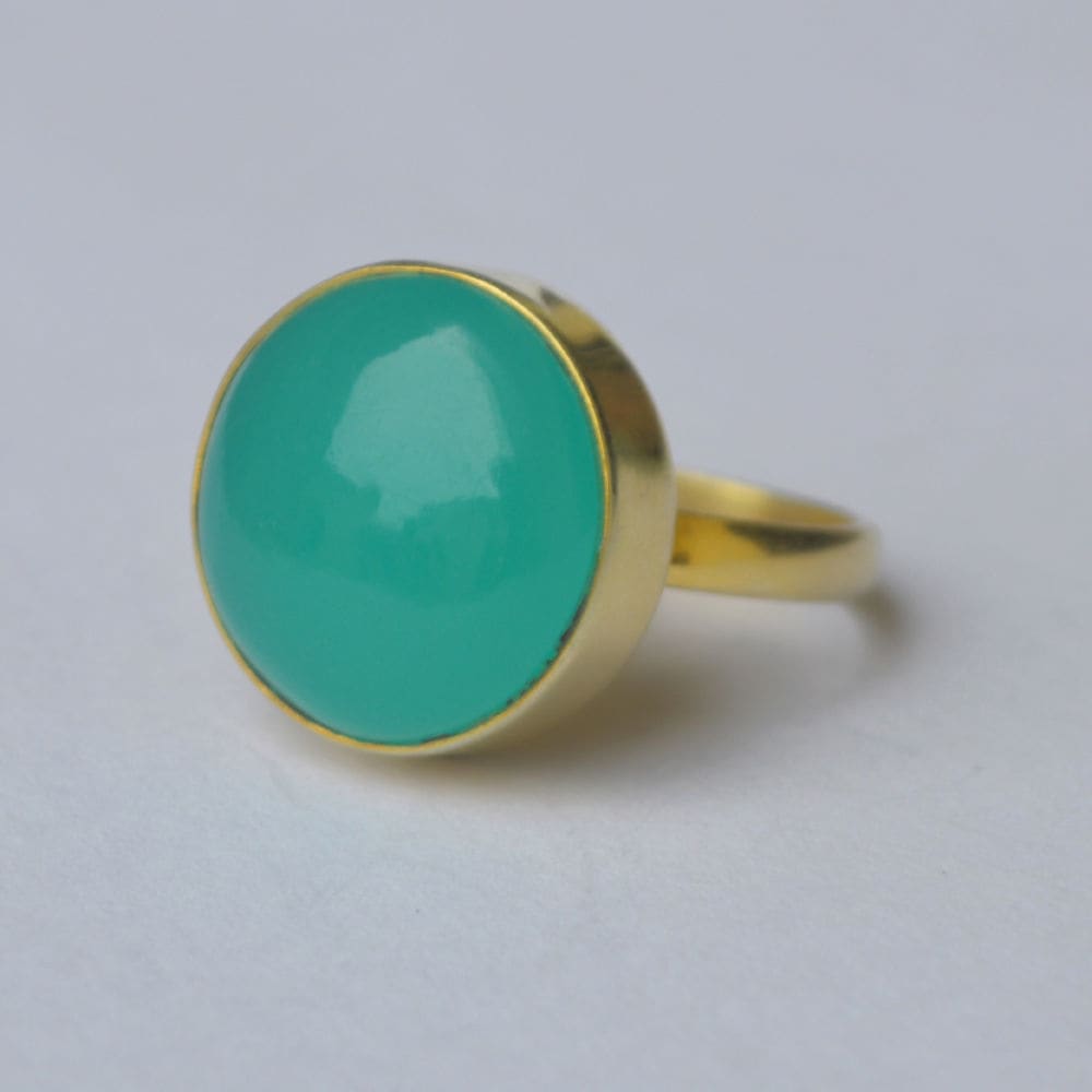 Silver Jewelry Chalcedony | Women Ring Chalcedony Green | Chalcedony  Engagement Ring - Rings - Aliexpress