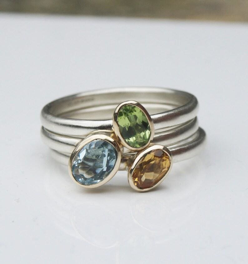Stackable Birthstone Rings, Dainty Rings, Mothers Rings, Minimalist  Sterling Silver Rings With Genuine Birthstones - Etsy | Stackable  birthstone rings, Stackable gemstone rings, Personalized sterling silver  jewelry