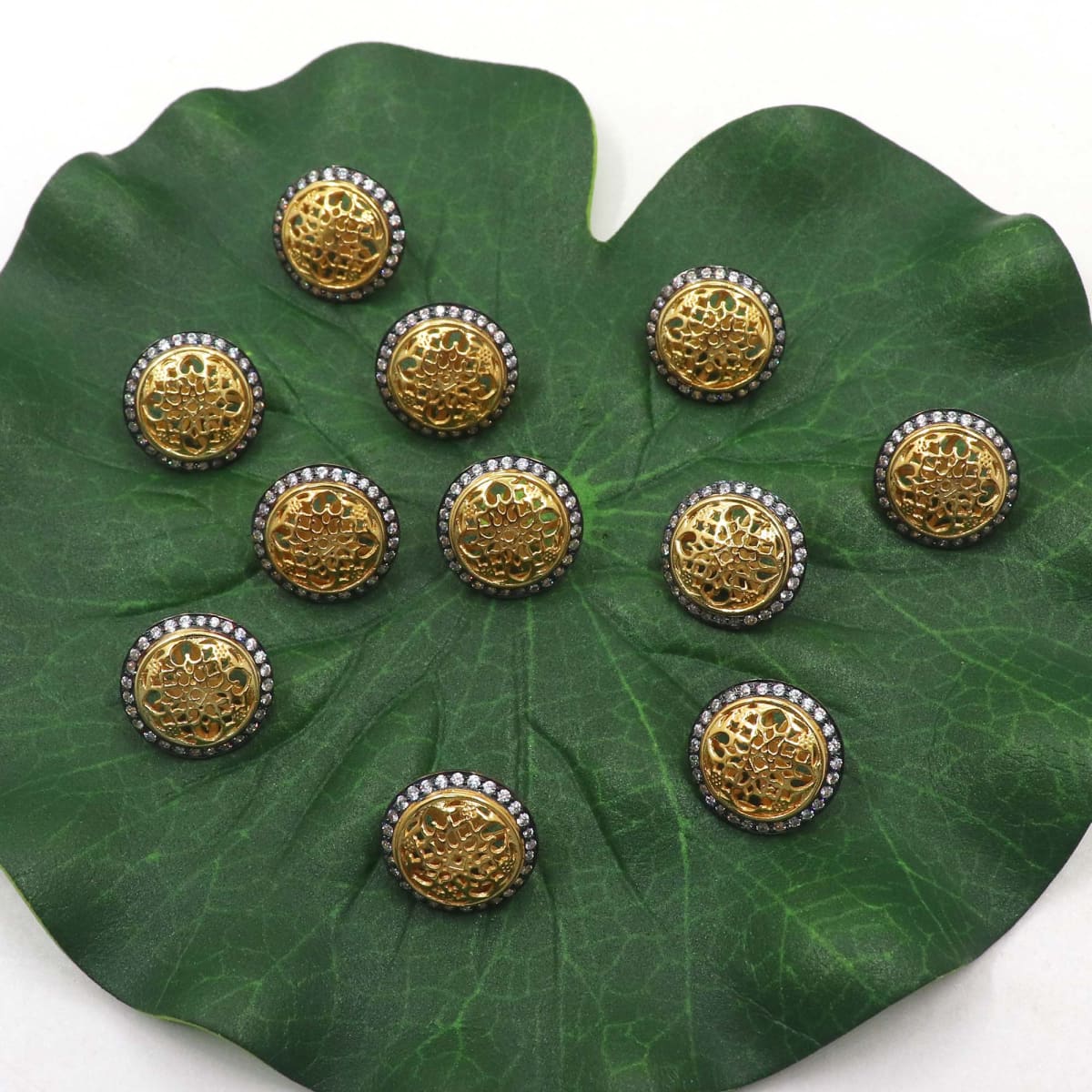 sherwani button Gold Plated Zircon 925 Sterling Silver Buttons Jewelry  Zircon — Discovered