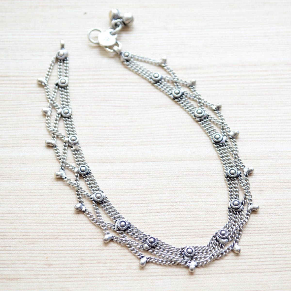 EVRYJEWELS Boho Anklet Silver