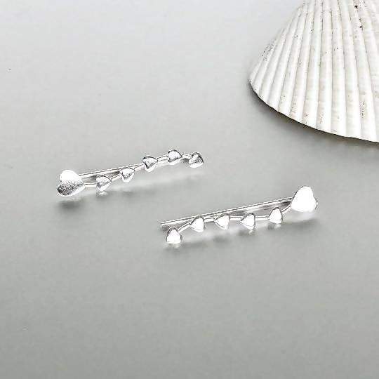 Silver Ear Cuff Non Piercing Ear Cuff Cartilage Cuff Minimalist