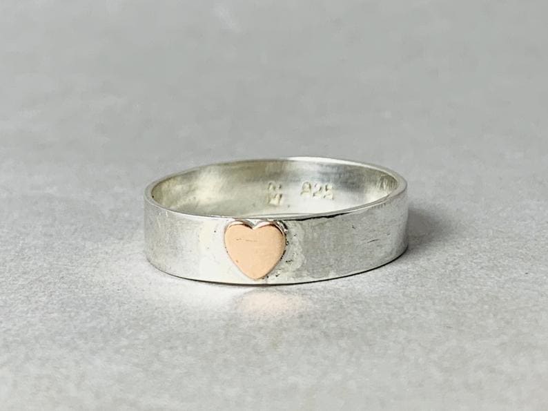 Zircon Stone Birthday Gift Cute Girlfriend Finger Rings Simple Women Female Heart  Ring 6 RED GOLD - Walmart.com