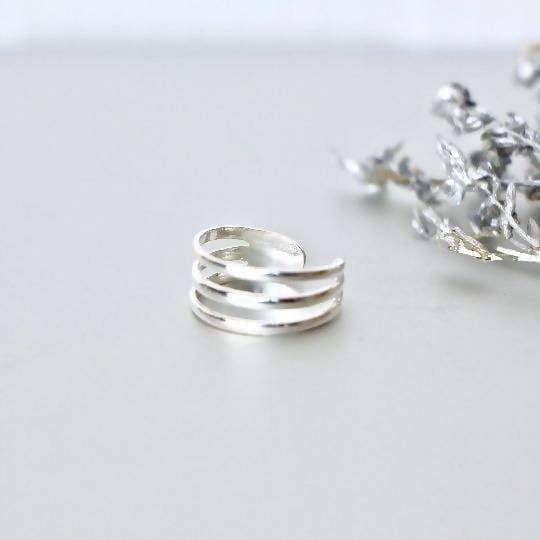 Chevron Toe Ring