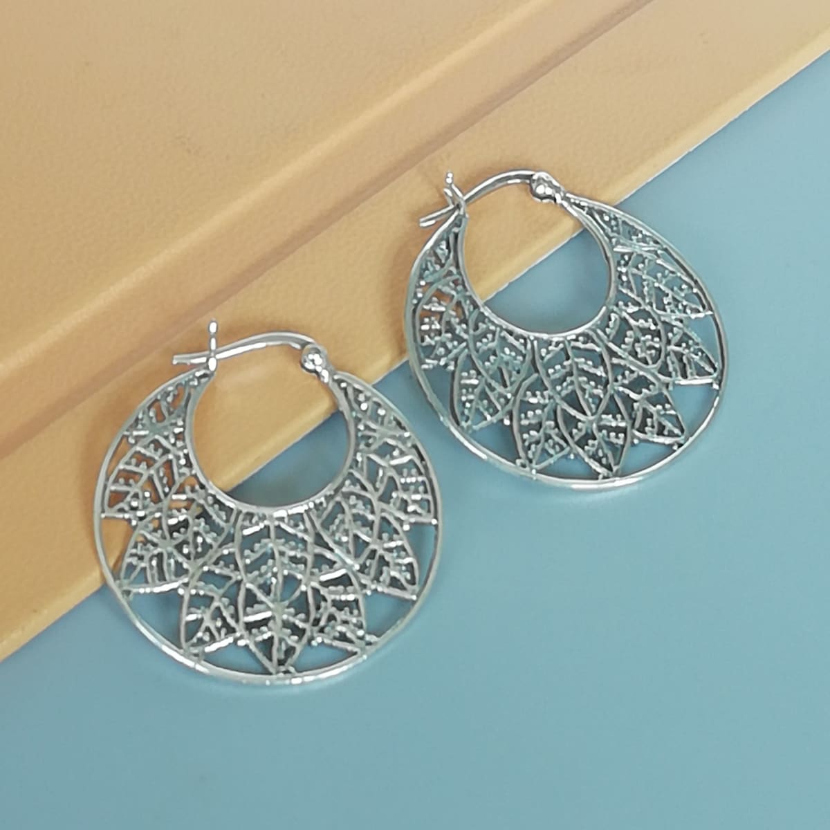 Sterling silver filigree hoops | Egyptian hoops | Bohemian hoops ...