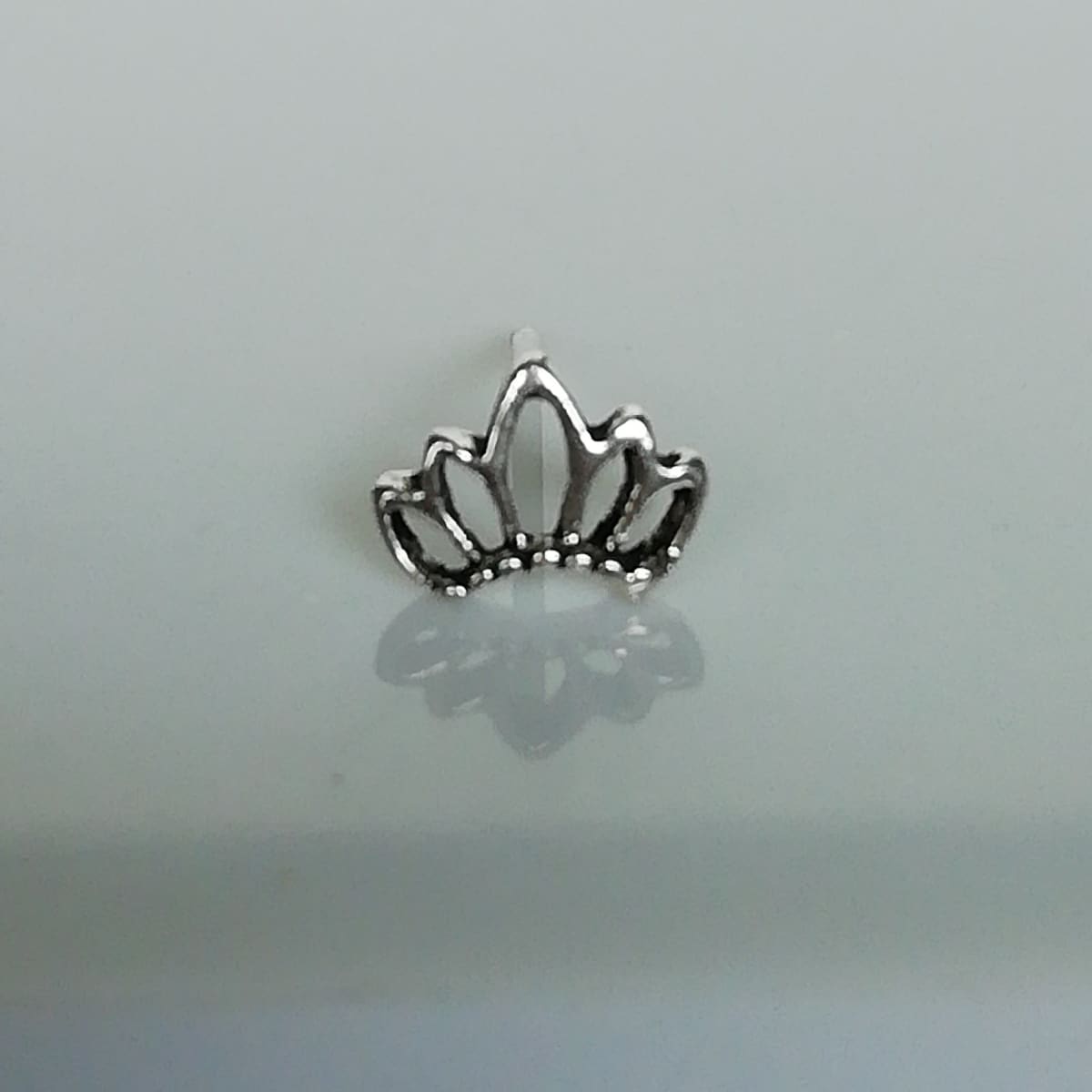 Sterling silver lotus studs | Tiny lotus earrings | Tragus studs | Silver  earrings | Simple ear studs | E180