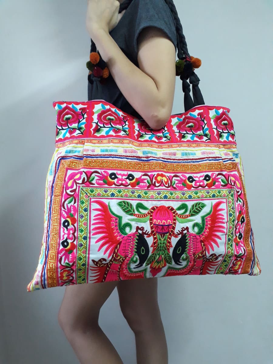 Tahj Embroidered Hmong Yoga Bag - Thailand