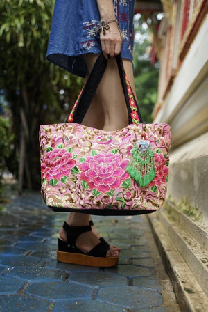 Dolce & Gabbana Floral-Print Canvas Tote Bag