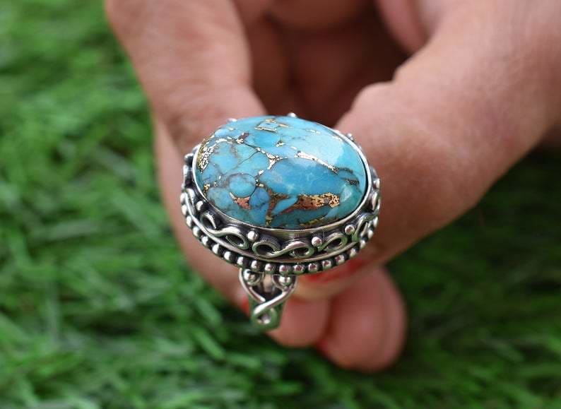 Turquoise statement ring – jessicaweissjewelry