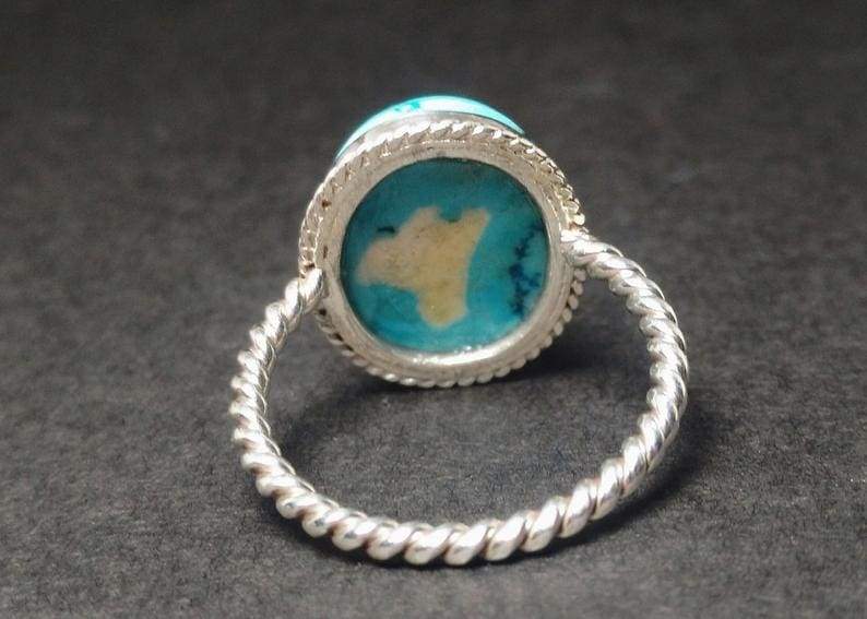 Turquoise Ring Sterling Silver Ring Handmade Ring Women Ring Bohemian Ring  Oval — Discovered