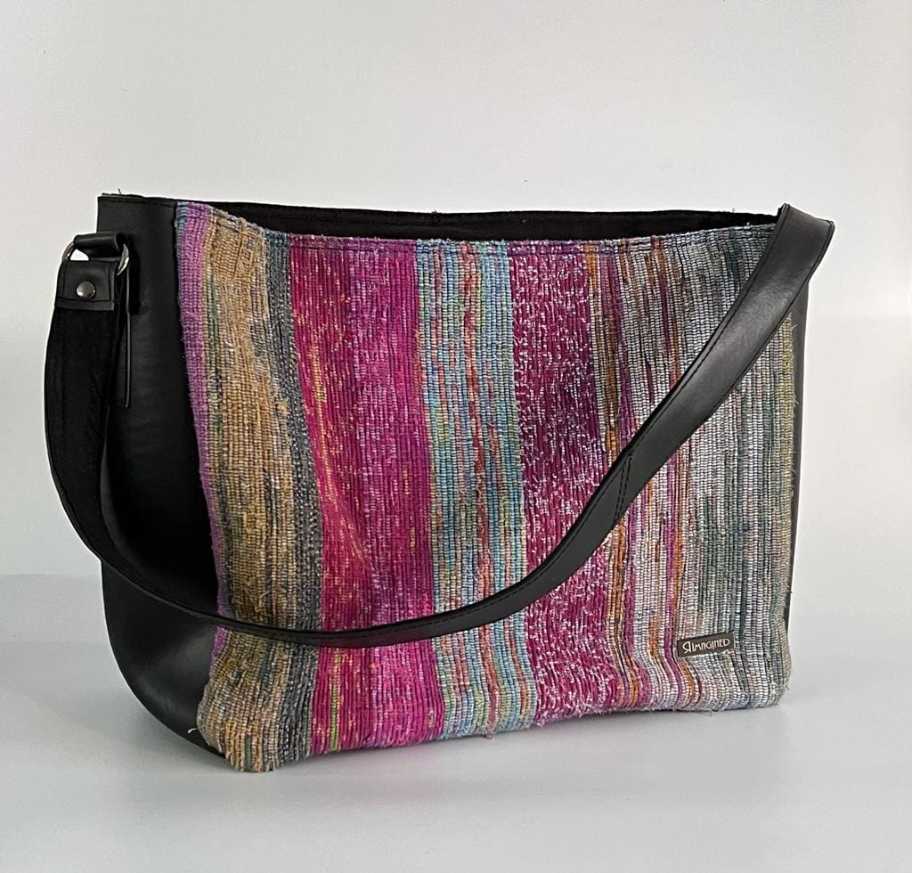 Recycled Handmade Bags with Cotton and durries