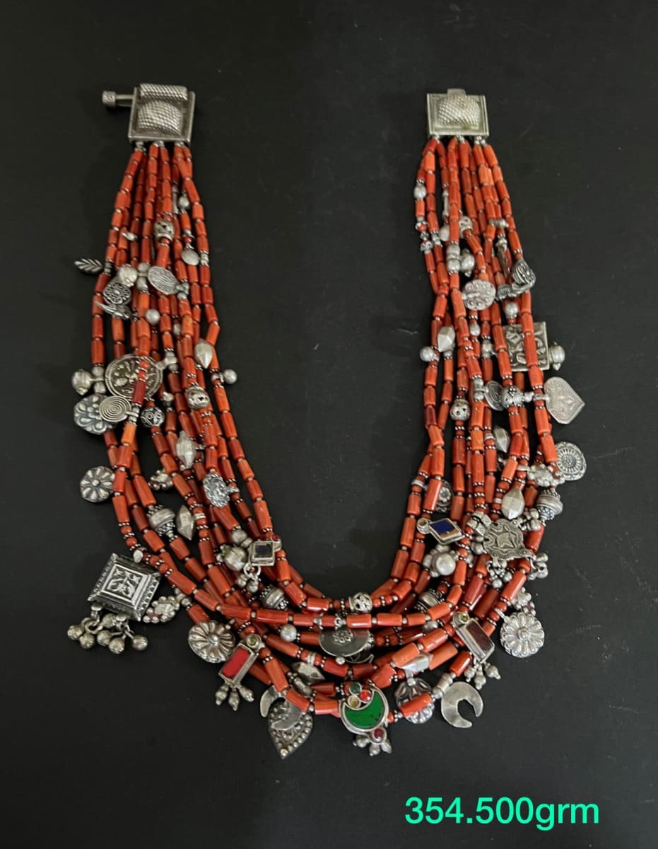 Mid Century Red Coral Bead Necklace and Earring Set | Exquisite Jewelry for  Every Occasion | FWCJ