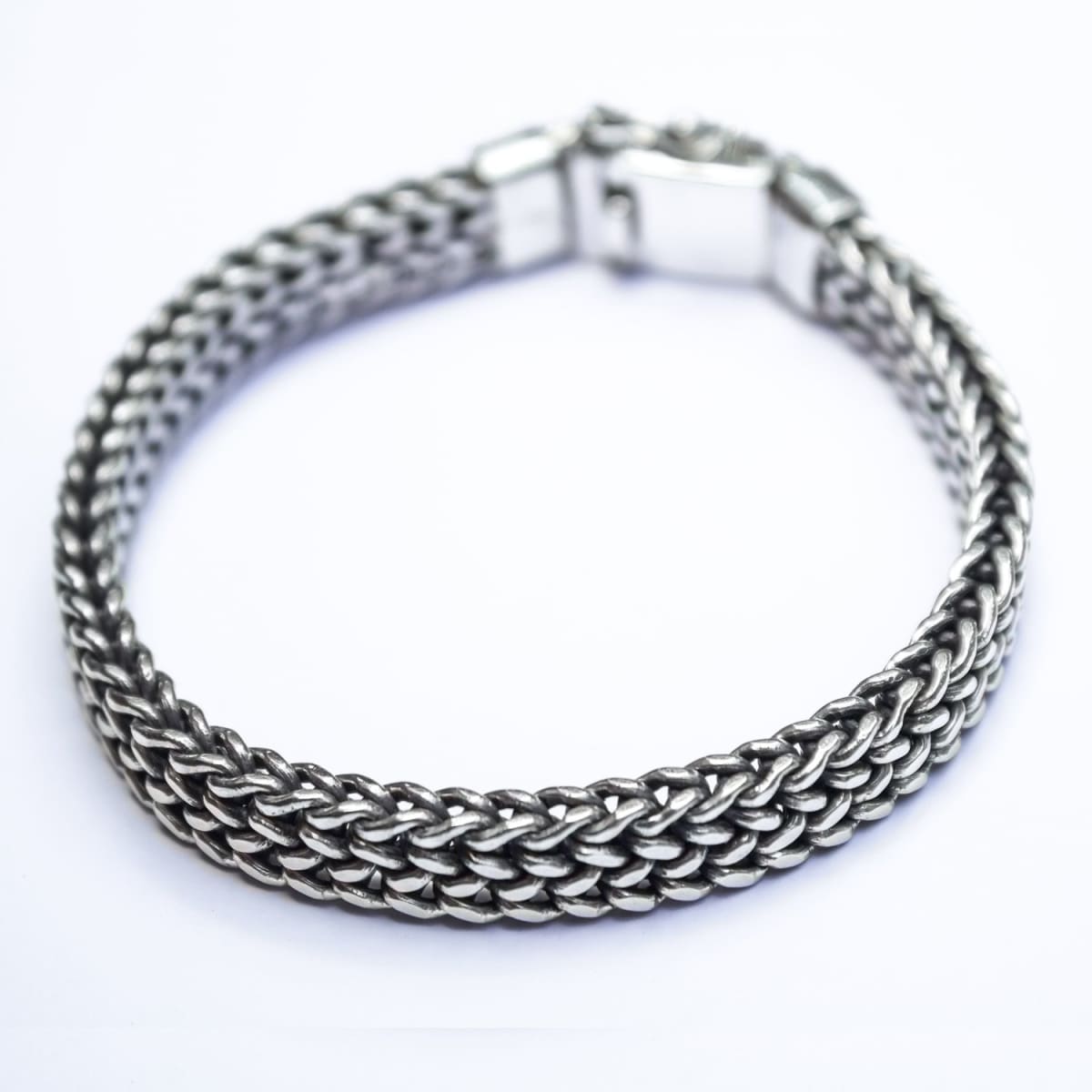 Sterling Silver Woven Chain Bracelet