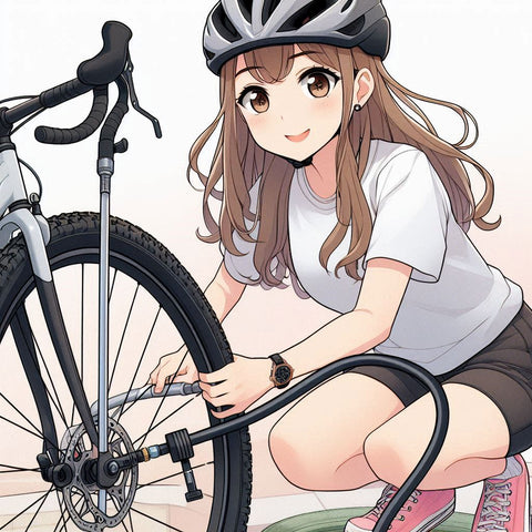 bicycle - portable- floor -pump- bike