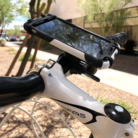 Bicycle Phone Holder Mount Delta Hefty + Deluxe Phone Handlebar Holder -  Live4Bikes