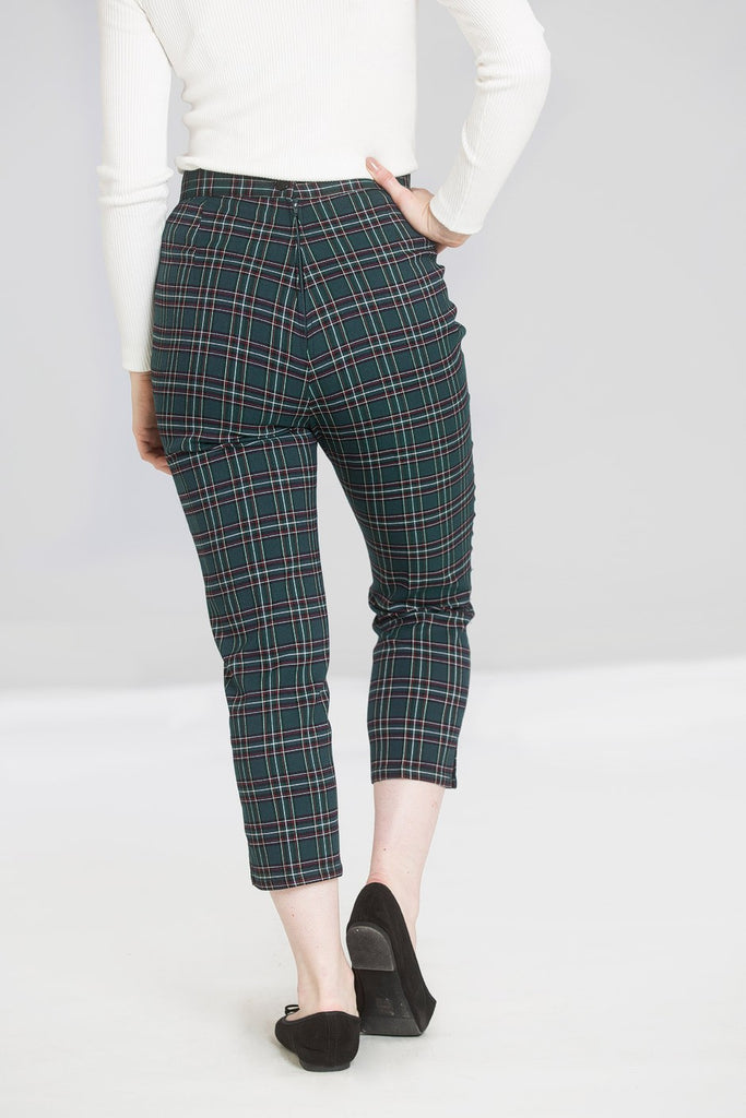 tartan cigarette pants