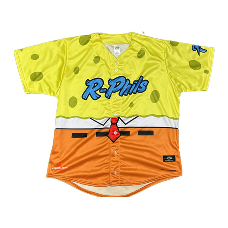 OT Sports 2024 On-Field Adult Replica Nickelodeon SpongeBob Night Jersey - Reading Fightin Phils Official product image