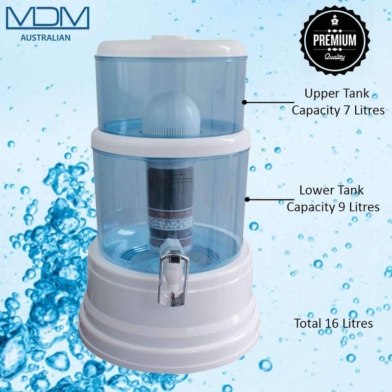 16l Aimex Water Dispenser Bench Top 8 Stage Ceramic Purifier With 3 Free Filters Mdmaustralian 8481