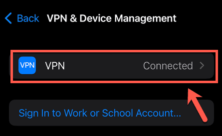 Access the VPN configuration - Deeper Connect