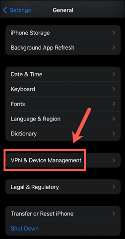 Navigate to the VPN Settings-Deeper Connect