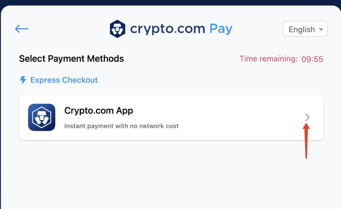 Pay with crypto - Deeper Network Connect