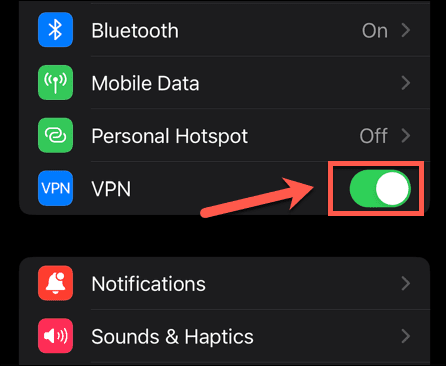 Turn off the VPN Connection-Deeper Connect