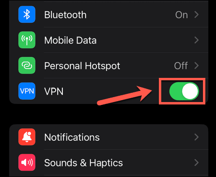 turn off VPN-Deeper Connect
