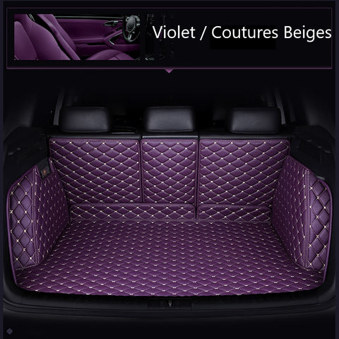 conducteur de couleur violet Tapis de sol de voiture personnalisé pour  Peugeot 208, toutes les années, pour voiture, avec repose-pieds,  accessoires de style d'intérieur