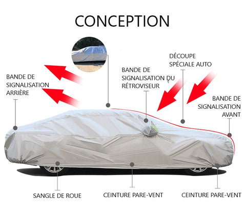  Bâche Voiture pour Microcar Flex Van, 2013-présent,Housse De  Voiture Durable Anti-GrêLe, Anti-PoussièRe, Respirante Et RéSistante Aux  Rayures WEWYQSJXBXF-21122(Color:A)