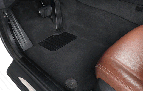 Tapis de sol de voiture en cuir de siège