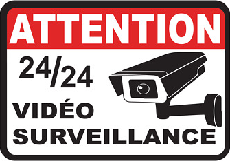 Sticker vidéosurveillance