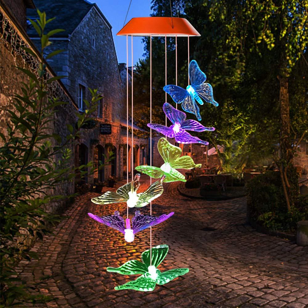 Butterfly Solar Wind Chimes – Solar Wind Led Chime