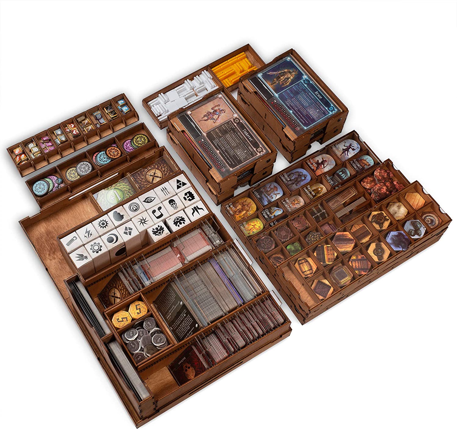how everything fits in the gloomhaven organizer