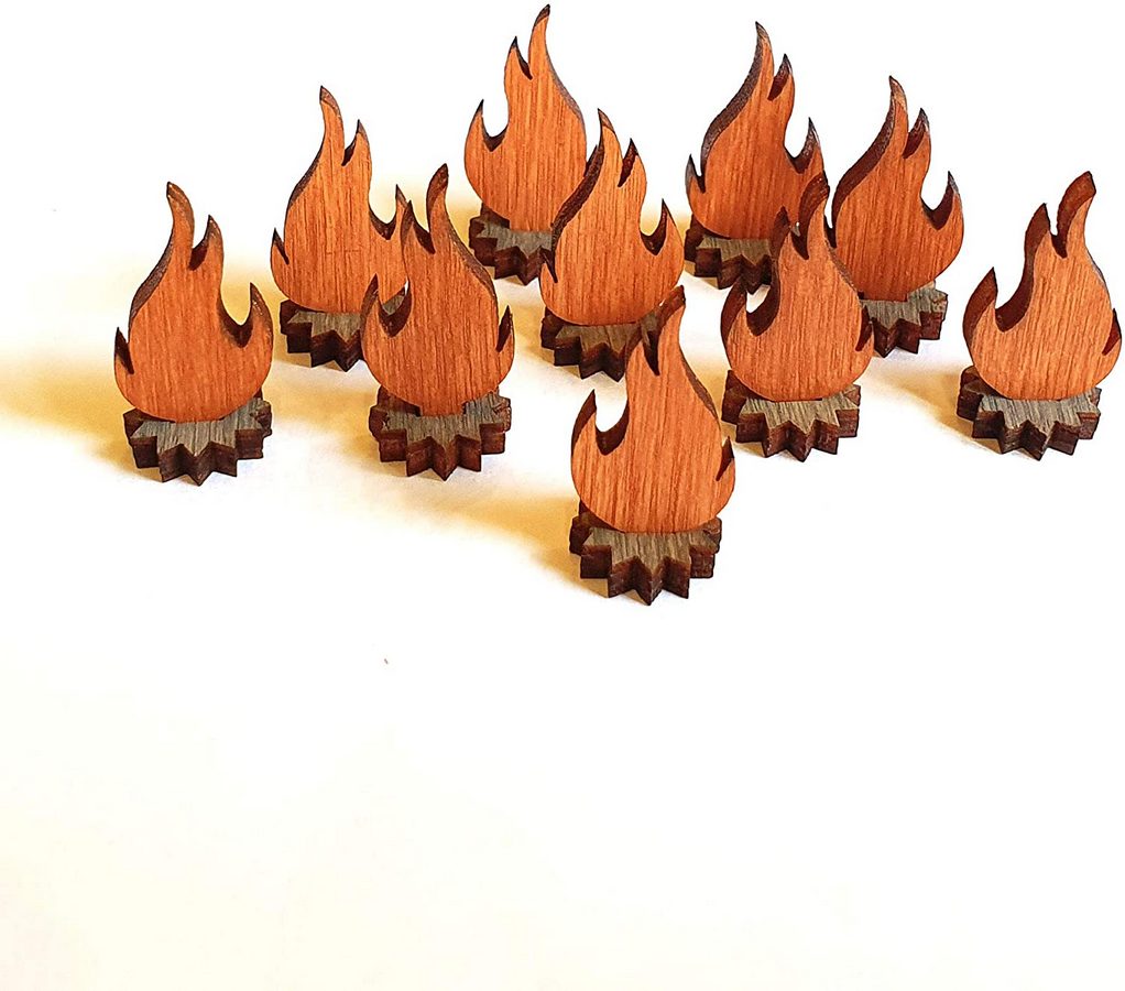 Wooden Flame Markers for Dungeons and Dragons and Other Tabletop RPG ...
