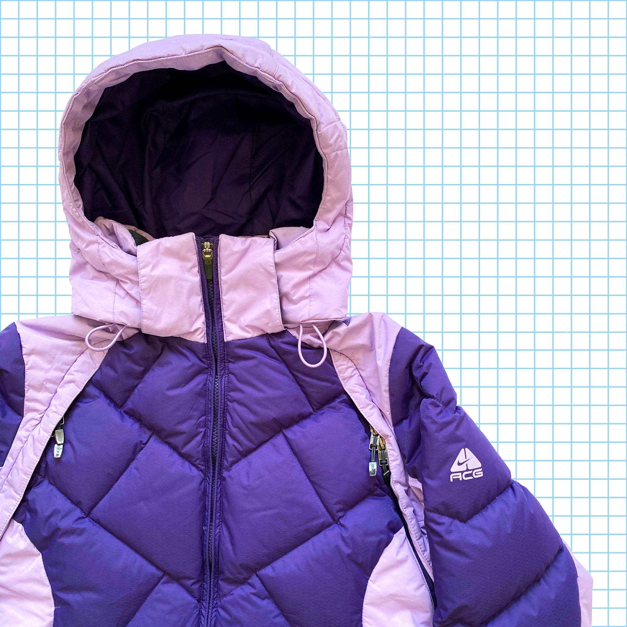 nike purple puffer jacket