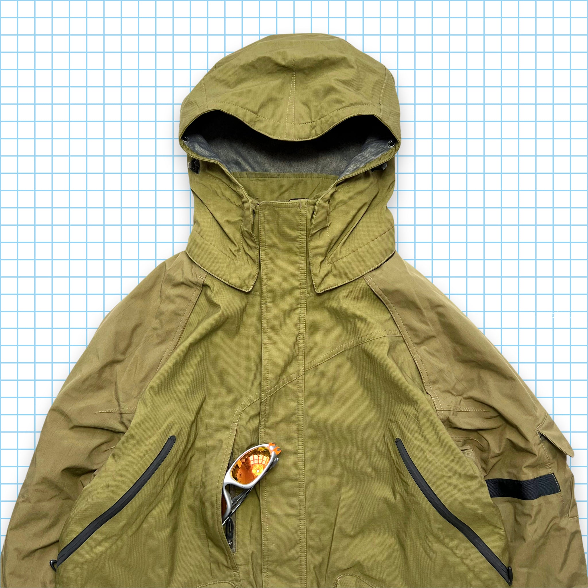 アウトドア 00s OAKLEY Tech Jacket Load Fuel Beige L ディテール