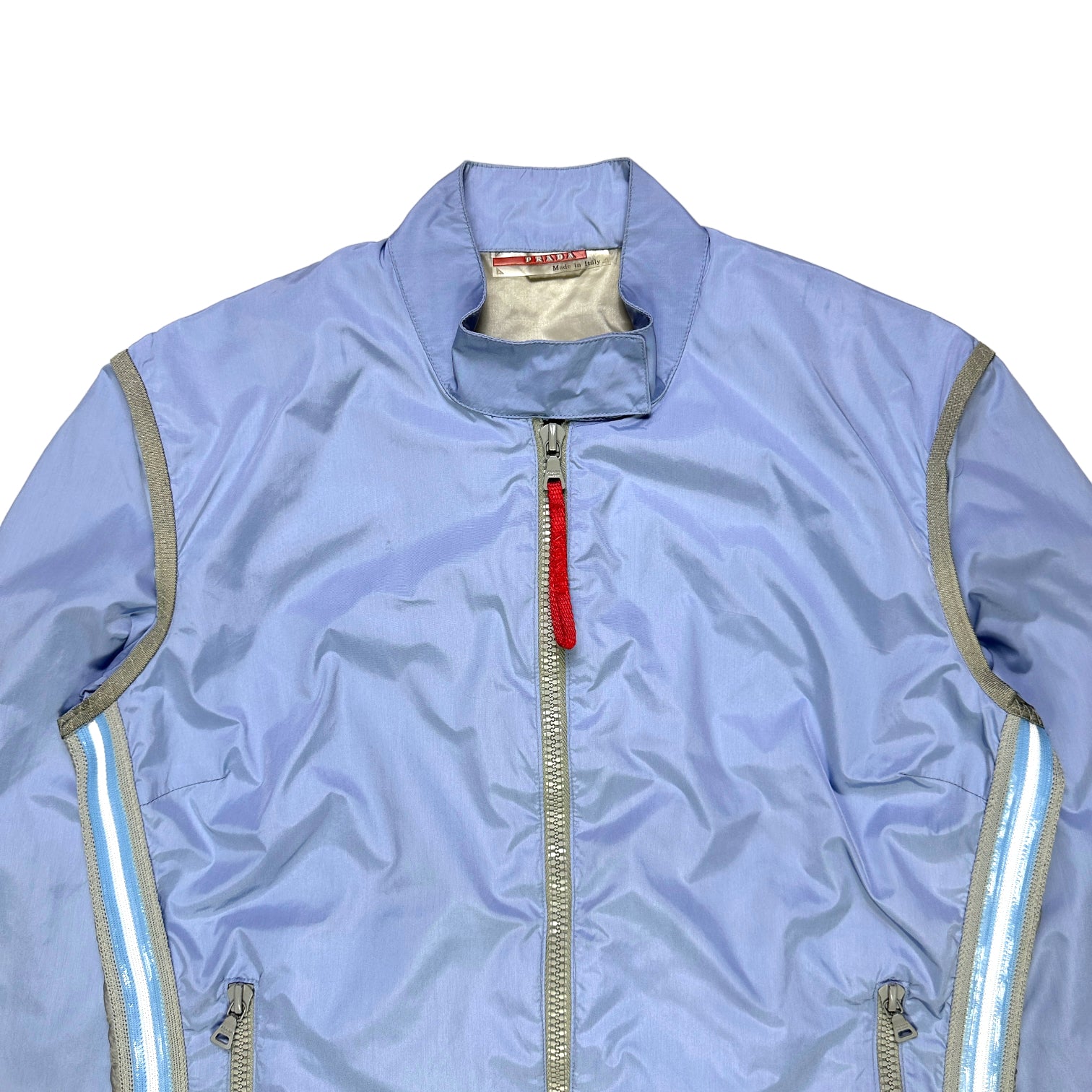 SS00' Prada Sport Baby Blue Semi-Transparent Back Transformable Jacket –  Holsales