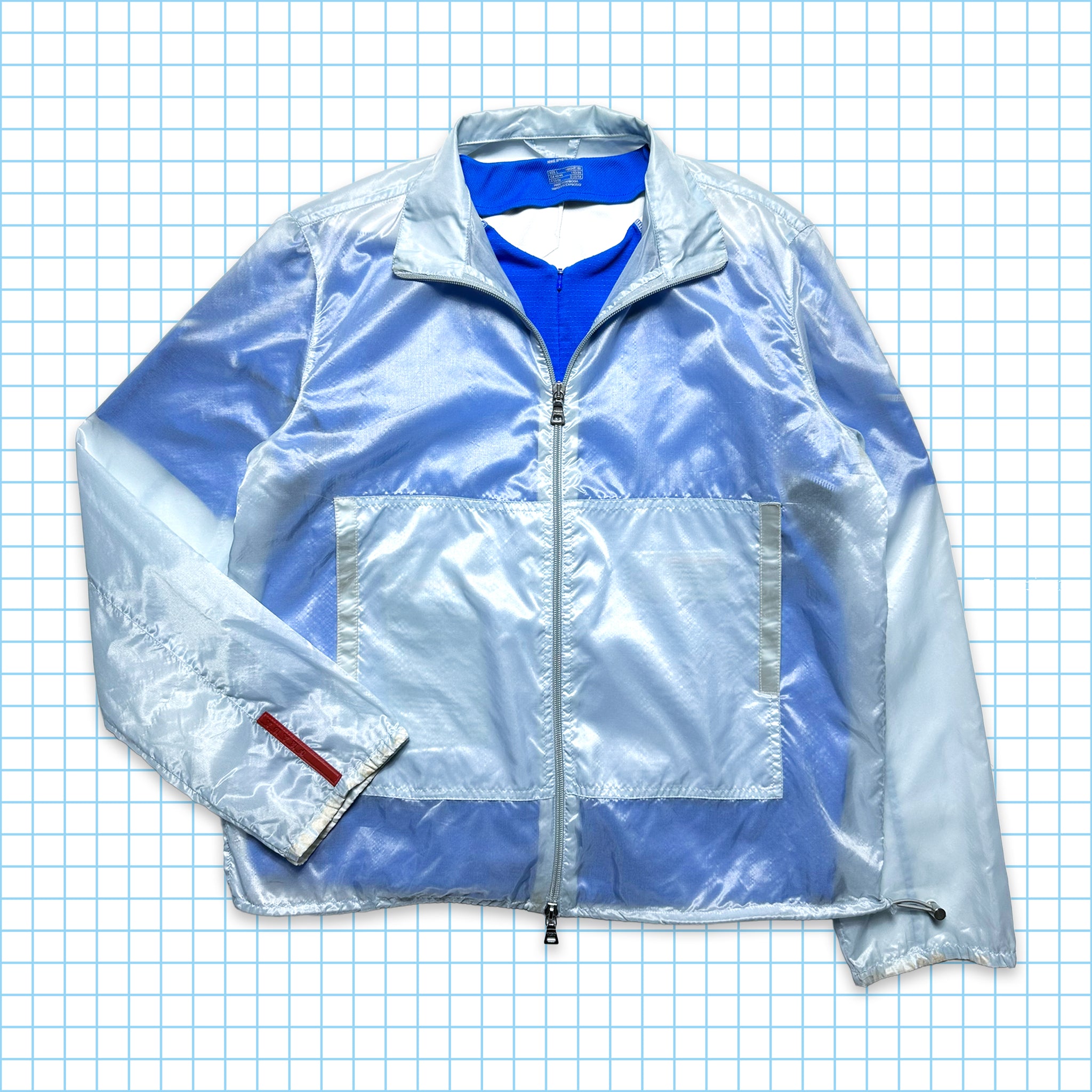 Prada Sport SS99' Baby Blue Semi-Transparent Track Jacket - Small / Me –  Holsales