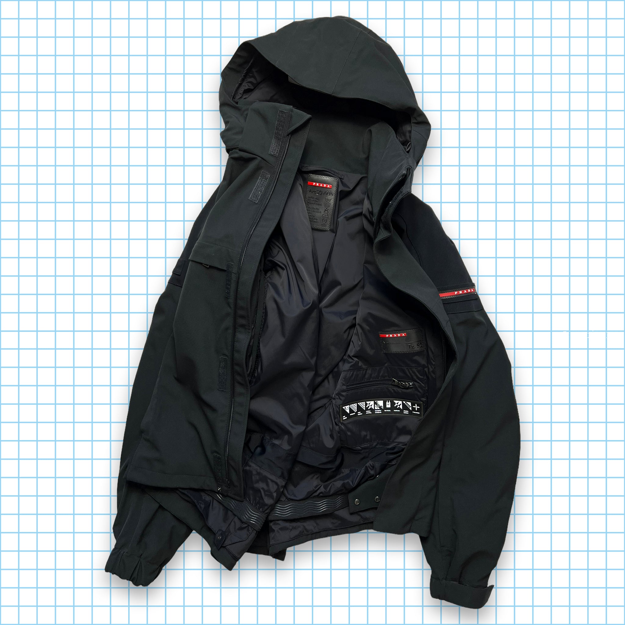 Prada Gore-Tex Stealth Black Technical Ski Jacket AW12' - Large / Extr –  Holsales