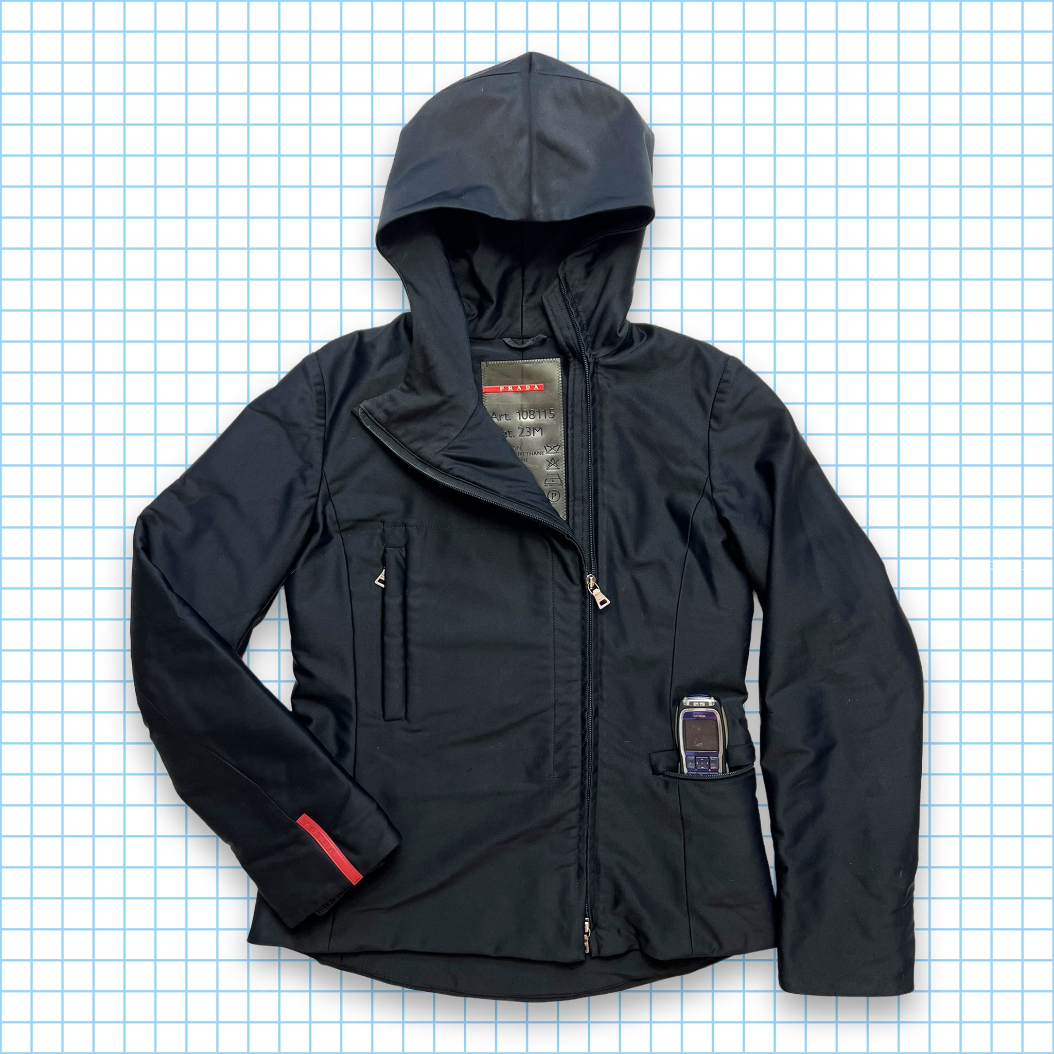 注目 archive 2000s ブルゾン PRADA jacket zip double ブルゾン 