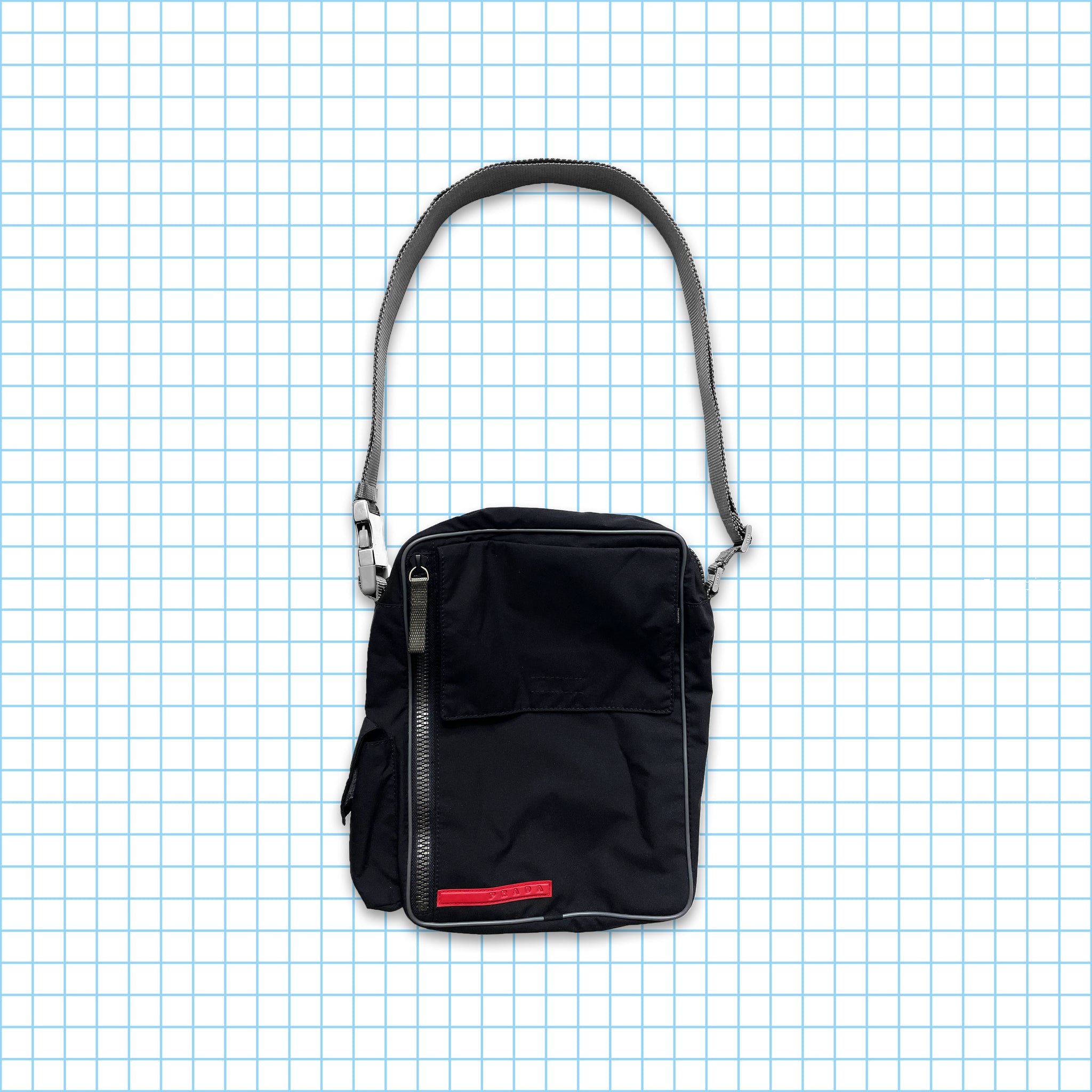 Vintage Prada Sport Black Multi Pocket Side Bag – Holsales