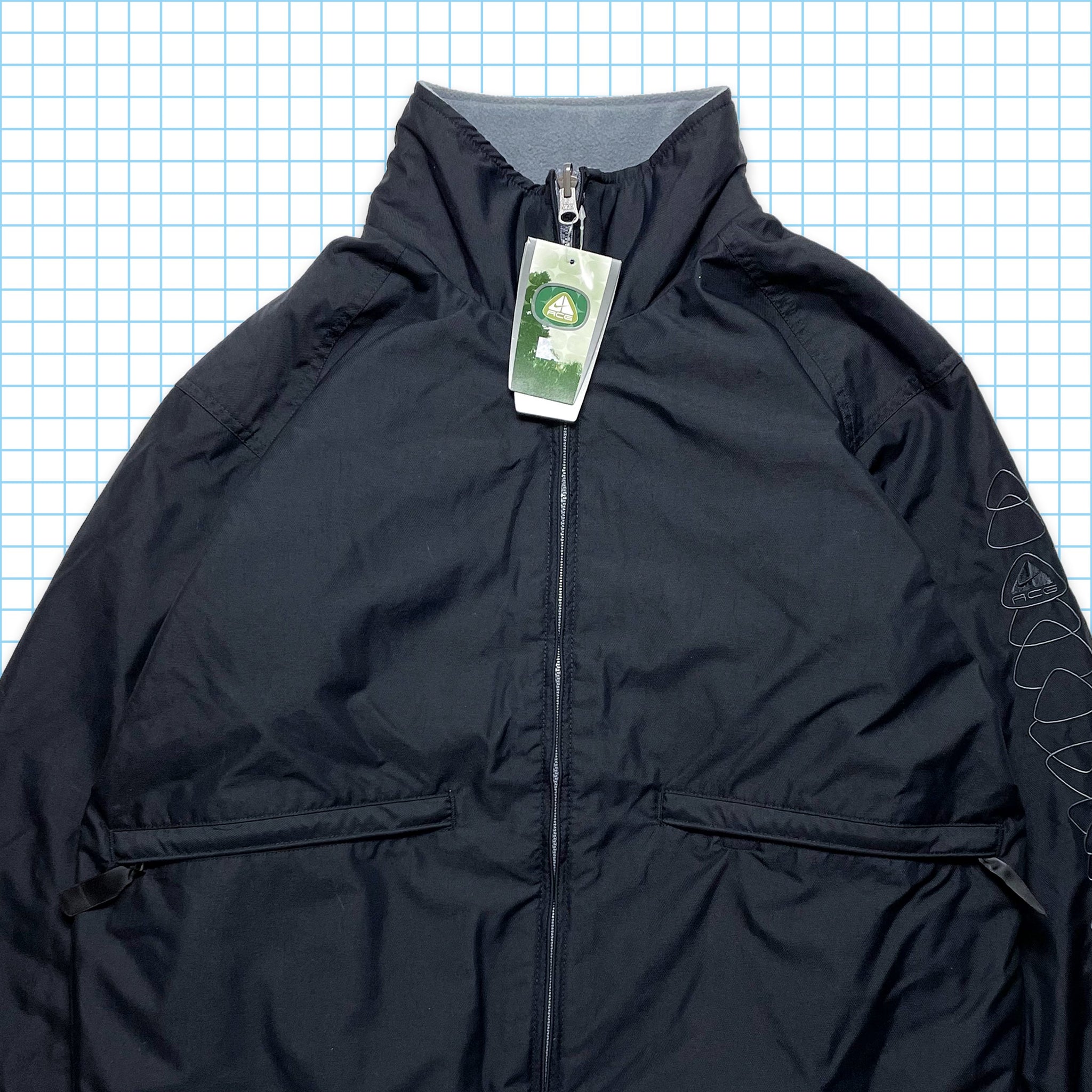 Nike ACG Nylon / Fleece Reversible Jacket Fall 00' - Medium