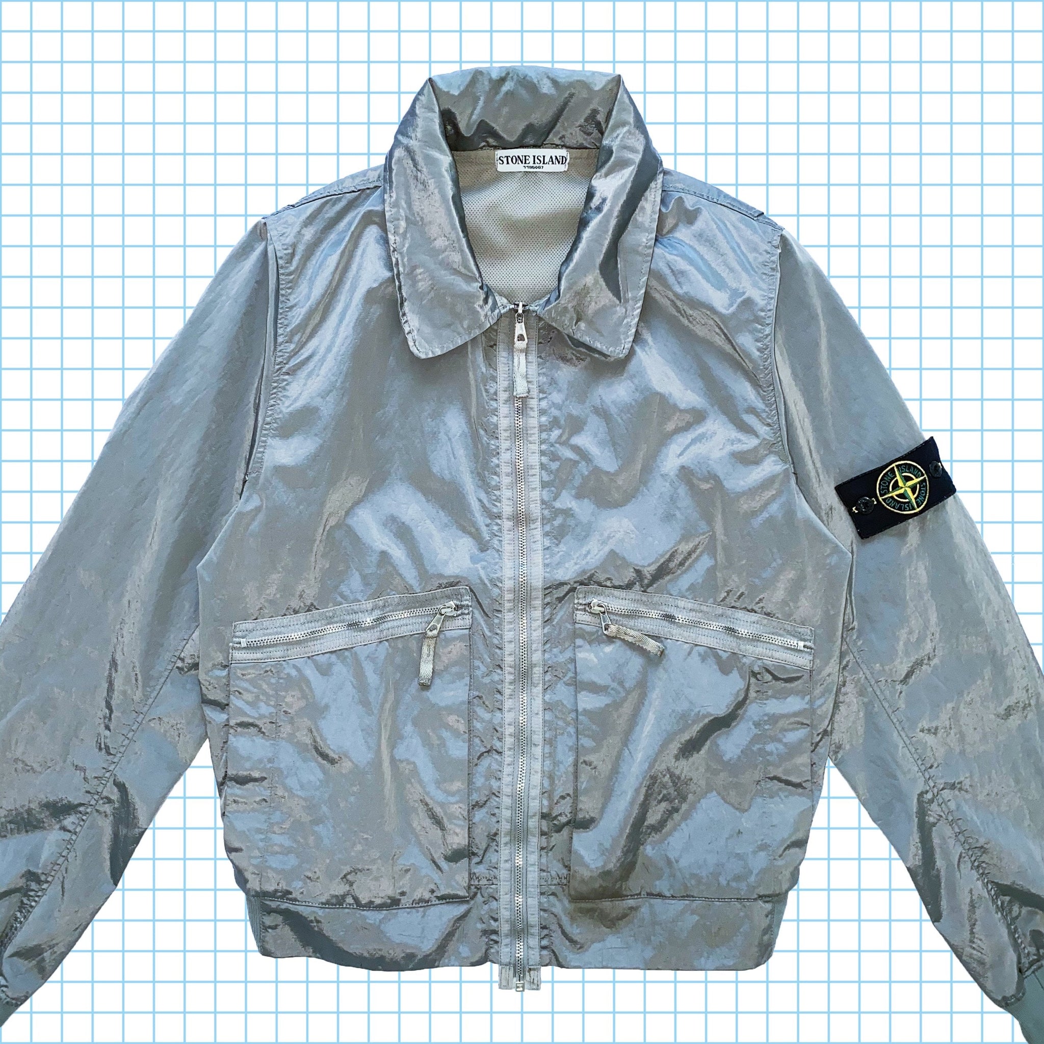 超目玉】 希少 17FW NYLON 2006 OVERSHIRT STONE NYLON METAL METAL