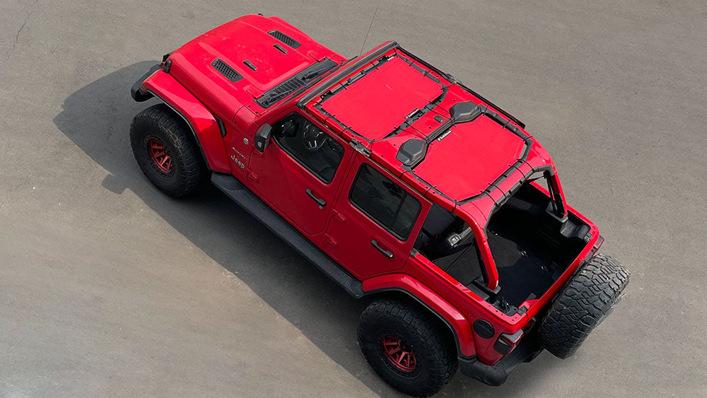 2018+ Jeep Wrangler JLU 4-Door Sunshade – Shadeidea