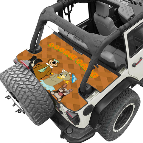 Jeep Wrangler Tonneau Cover JK Unlimited 4 Door Rear Trunk Cover Cargo –  Shadeidea