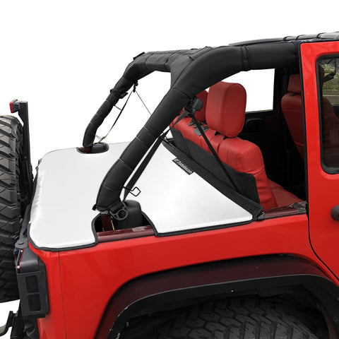 Jeep Wrangler Tonneau Cover JK Unlimited 4 Door Rear Trunk Cover Cargo –  Shadeidea